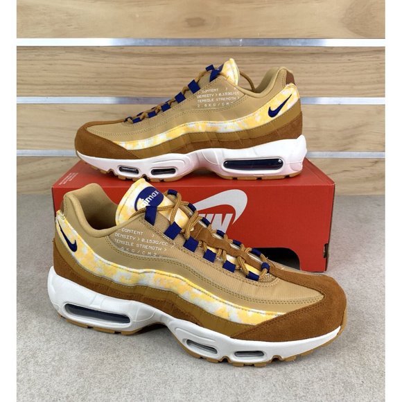 Nike Air Max 95 SE Twine Tawny Royal Sail Brown Wheat CU1560 700 Men's Size 9
